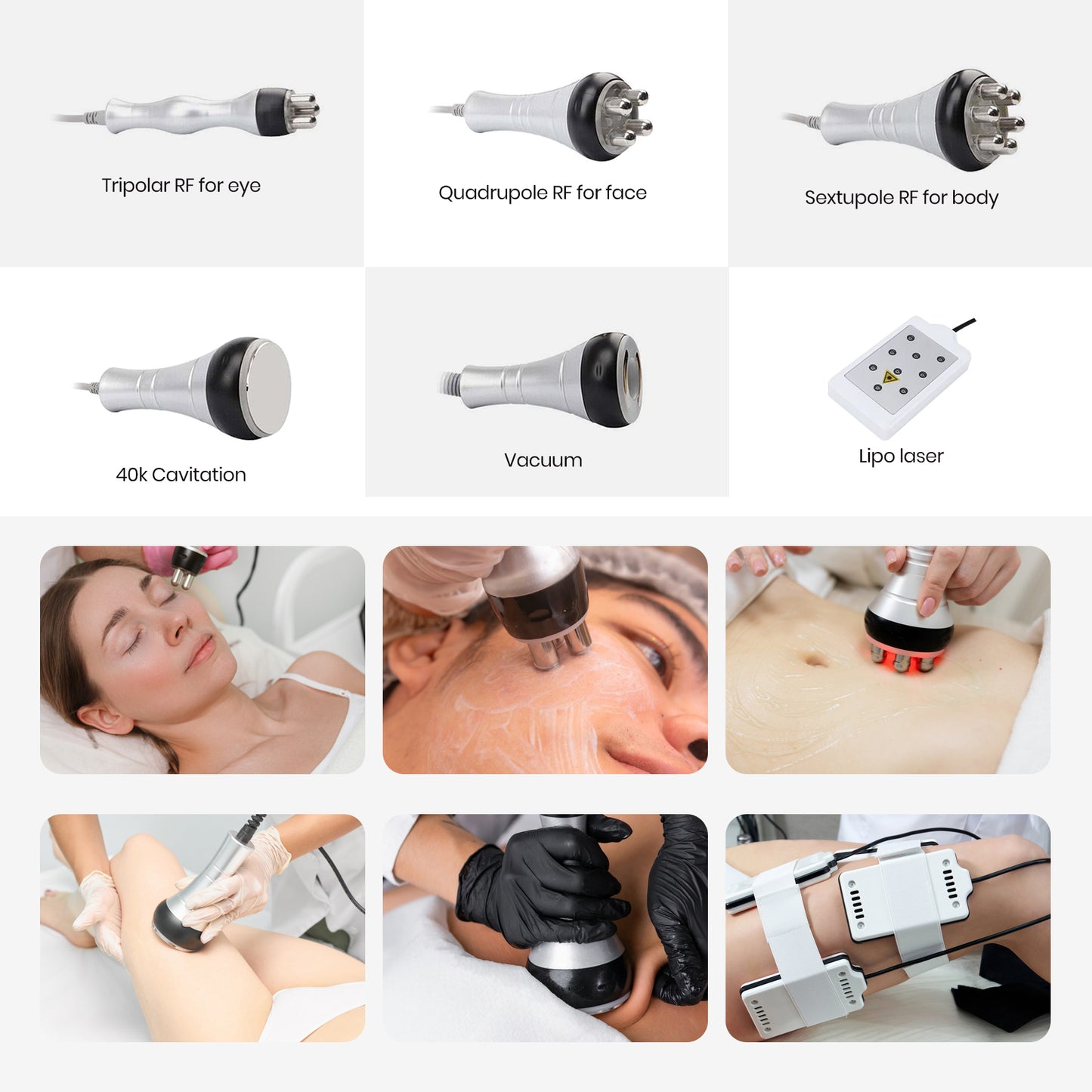 Bio Healing 6-in-1 Ultrasonic Cavitation + RF Machine