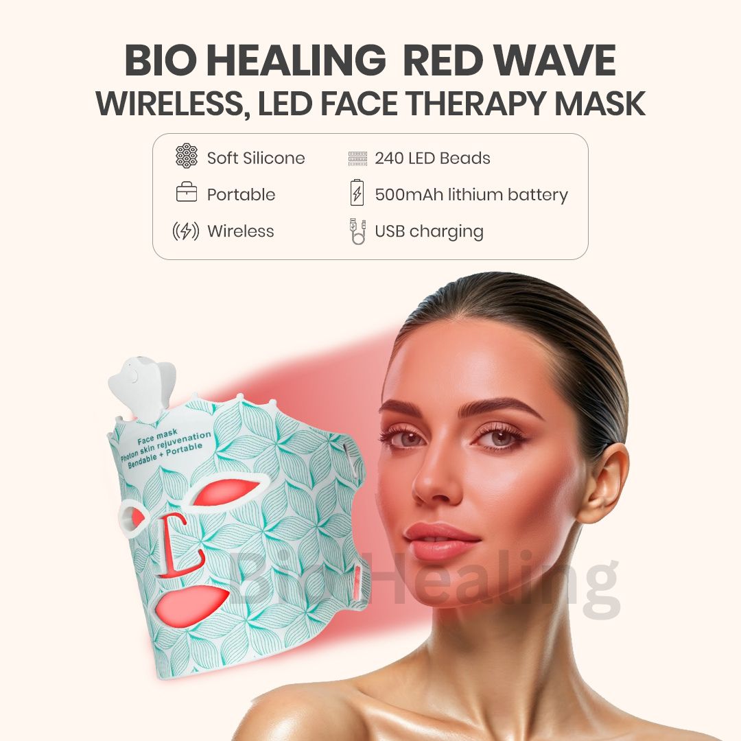 Red Light Therapy 7-Color LED Face Mask - Bio Healing™