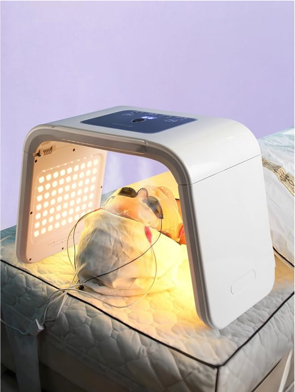 LED Face Light Therapy Mask with Spray Hydration – 7 Color Modes