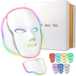 LED Light Face Mask Facial Skin Rejuvenation Therapy Anti Wrinkle