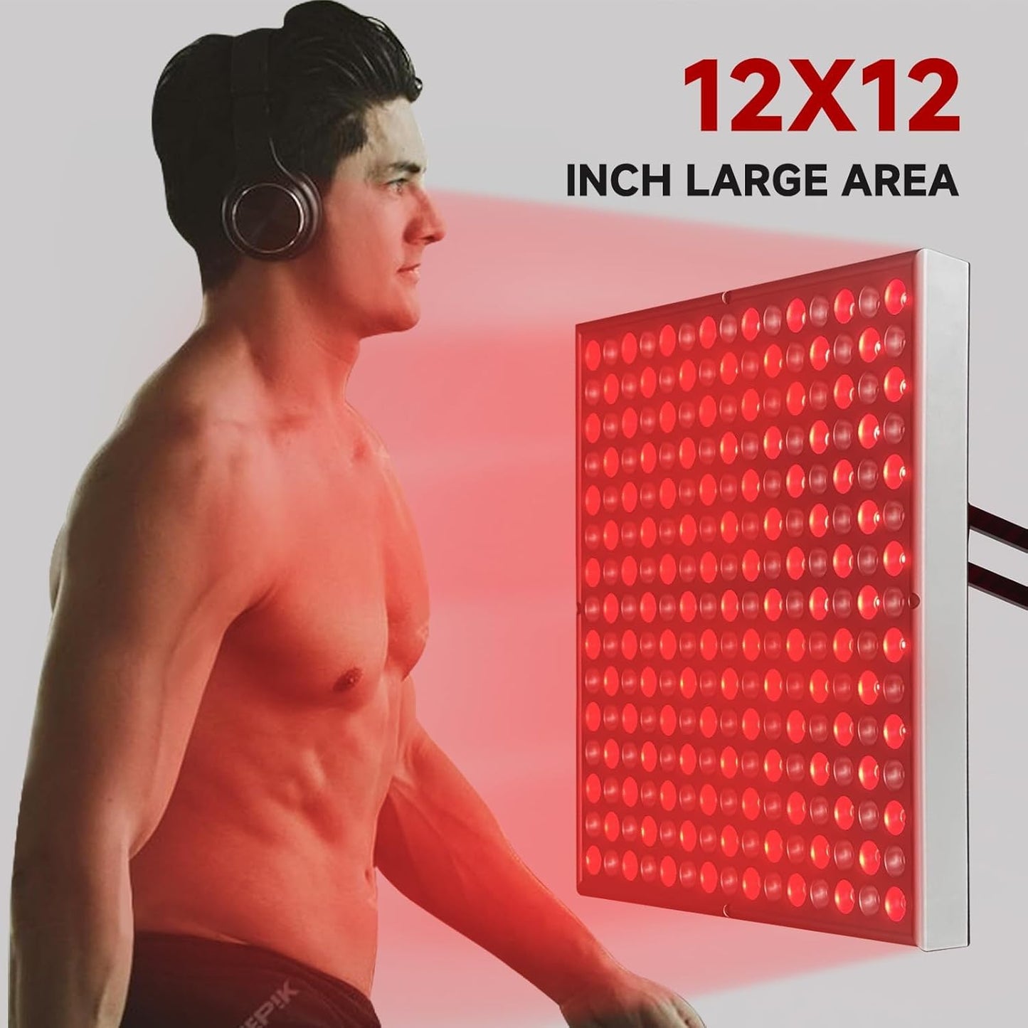 Red Wave Healing Therapy Lamp for Face & Body- Square π²