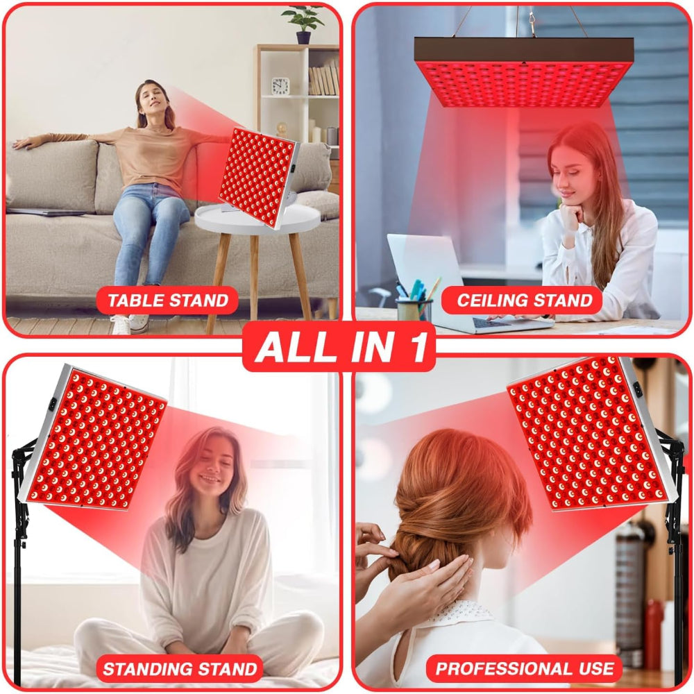 Red Wave Healing Therapy Lamp for Face & Body- Square π²