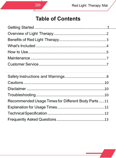 LED therapy mat for home