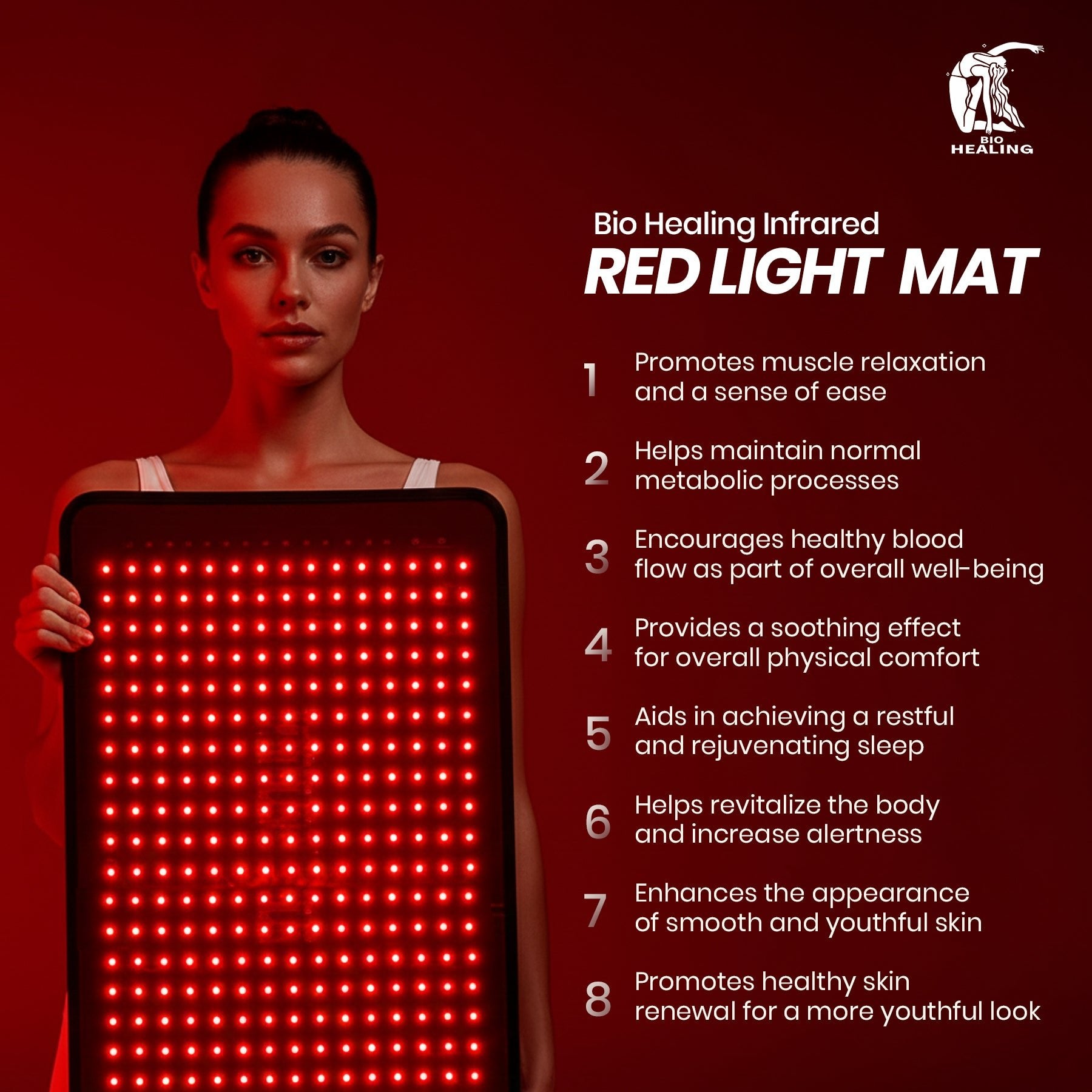 50x100cm Large Red Light Therapy Mat