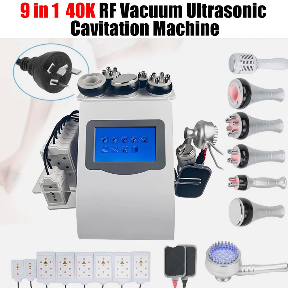 9 - in - 1 Ultrasonic Cavitation & RF Body Contouring Beauty Machine (80K Technology)
