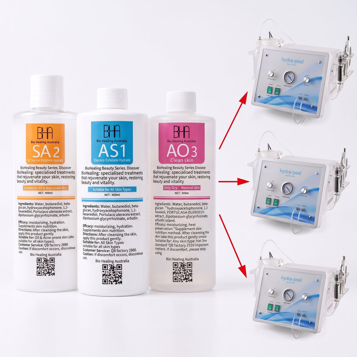 Hydro Dermabrasion Aqua Peel Set