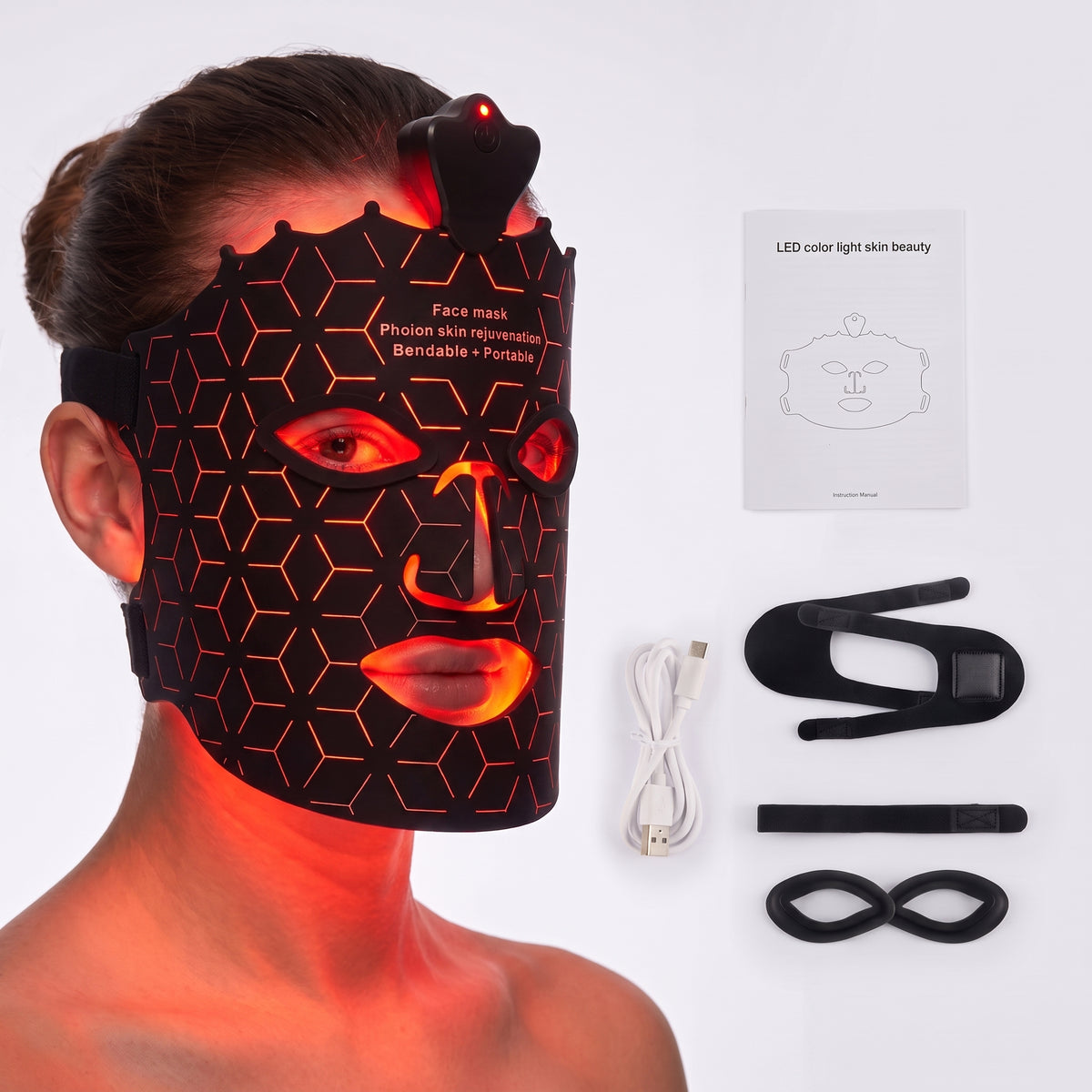 7 Color Wireless LED Face Mask for Skin Rejuvenation
