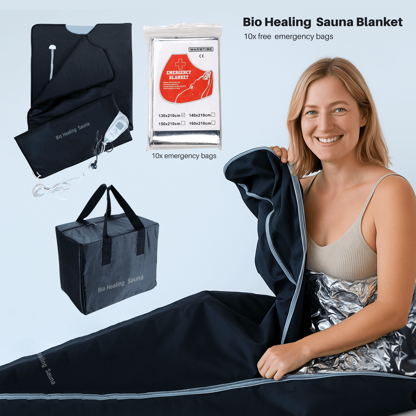 Infrared sauna blanket