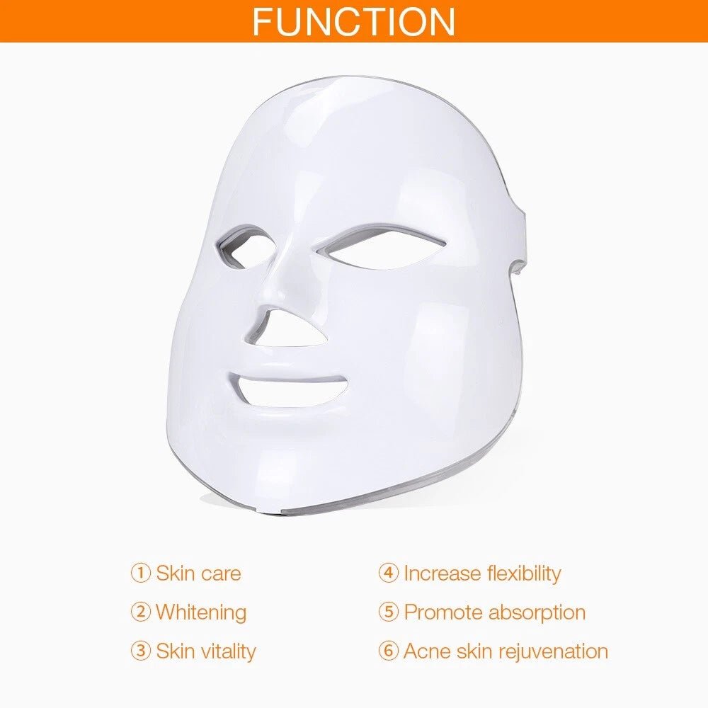 Wireless LED face mask