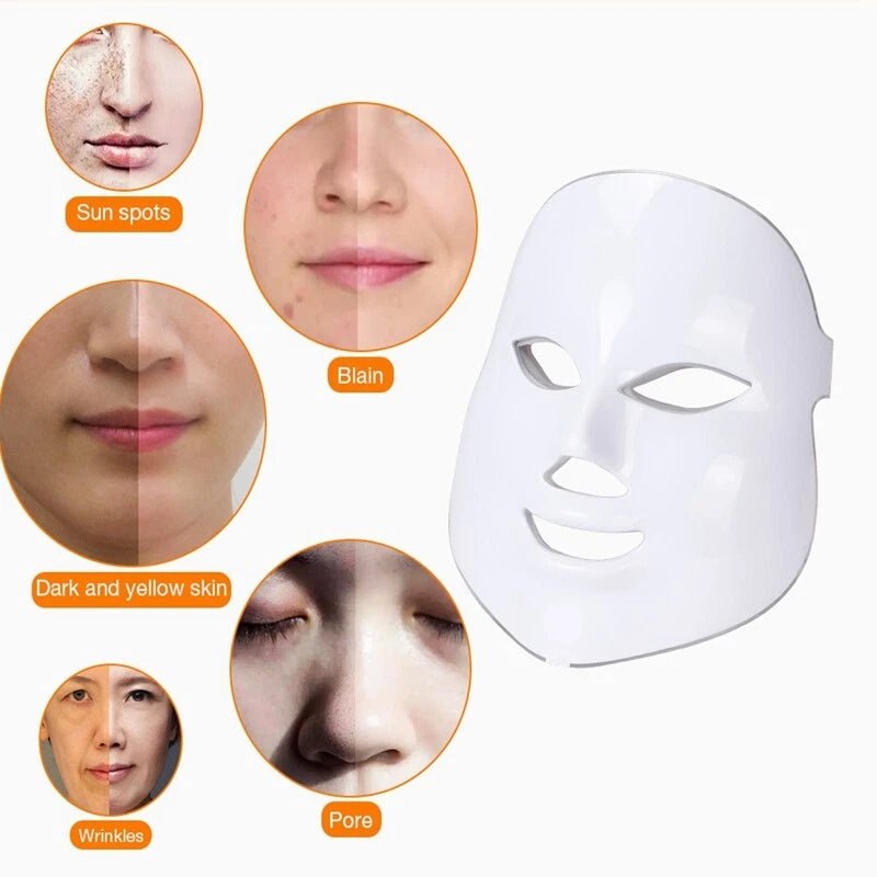 At-home LED facial therapy