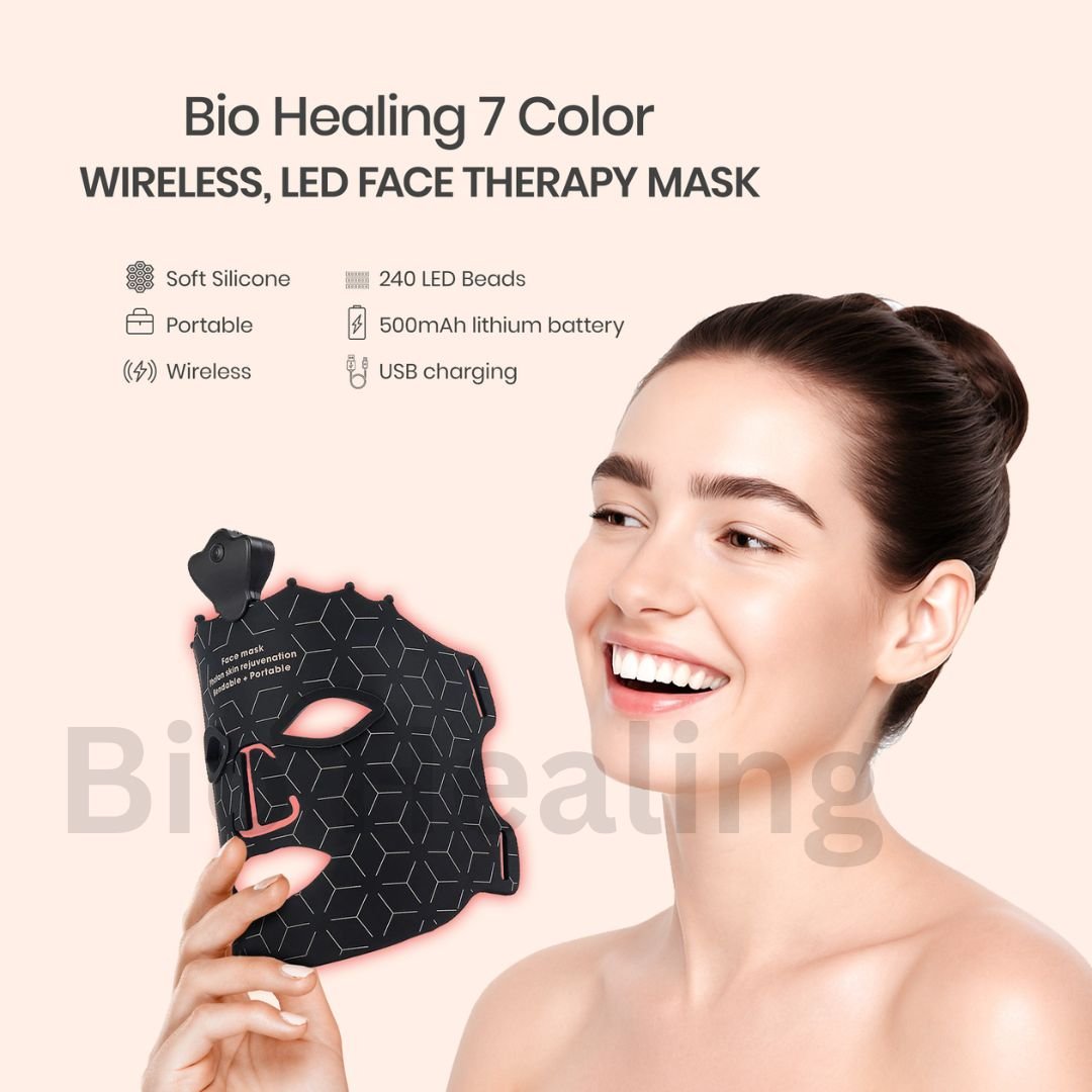 Blue light acne treatment mask