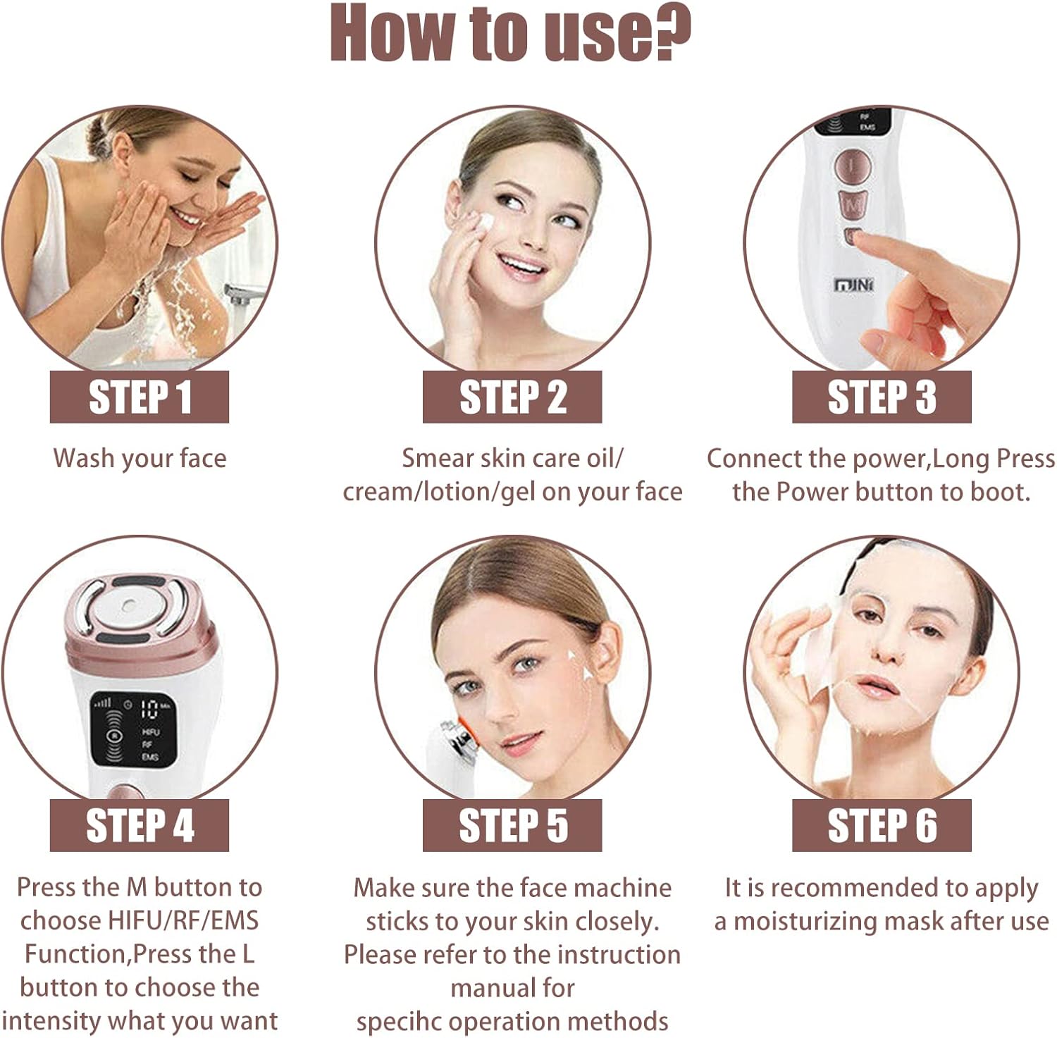 Mini RF EMS Facial Lifting Machine