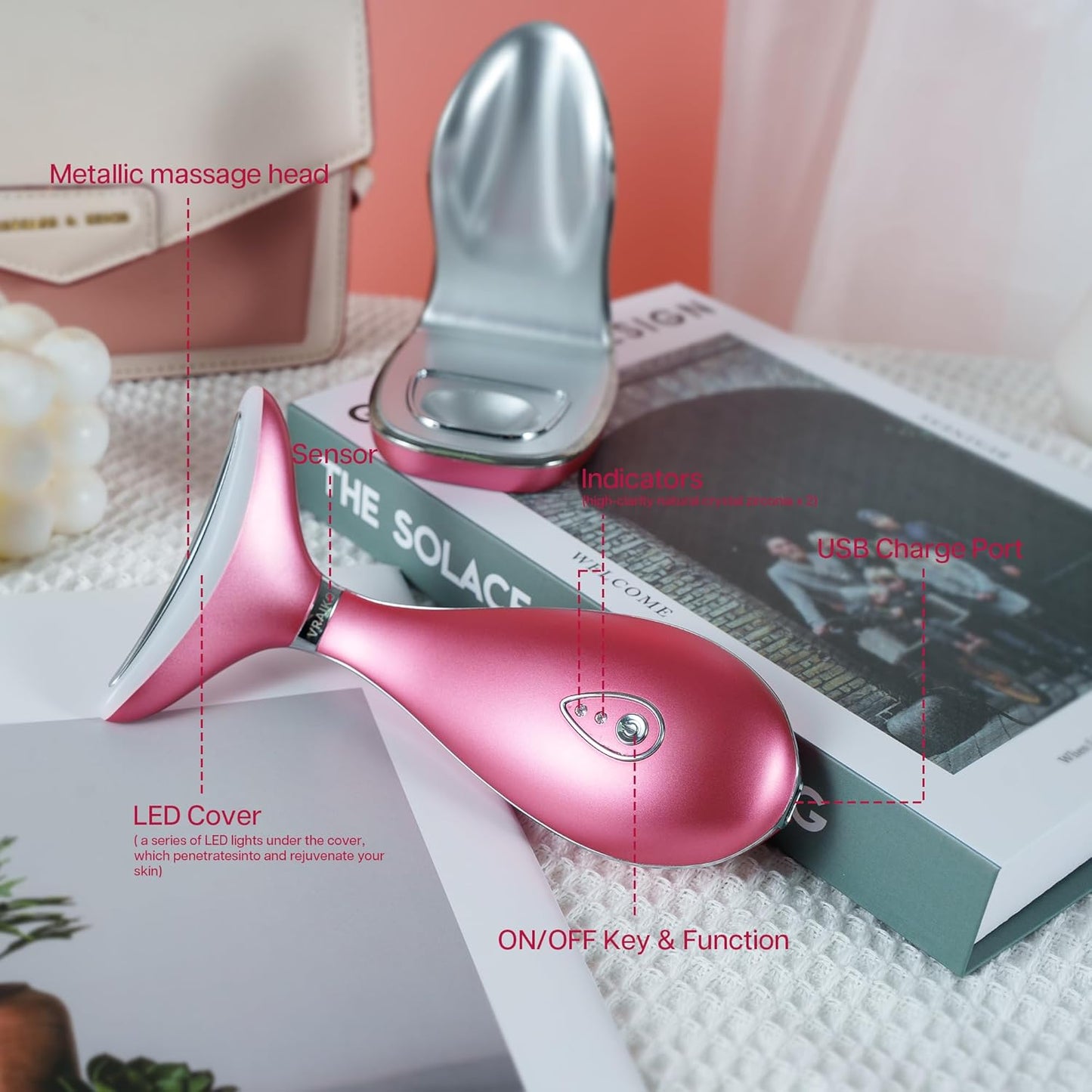 Portable anti-aging massager