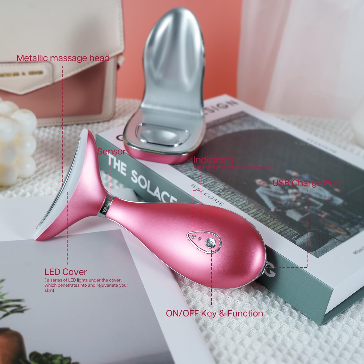 Portable anti-aging massager