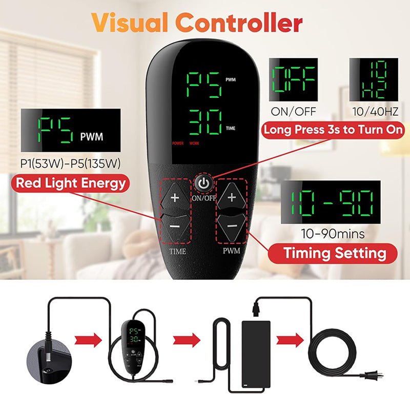 Skin rejuvenation red light mat