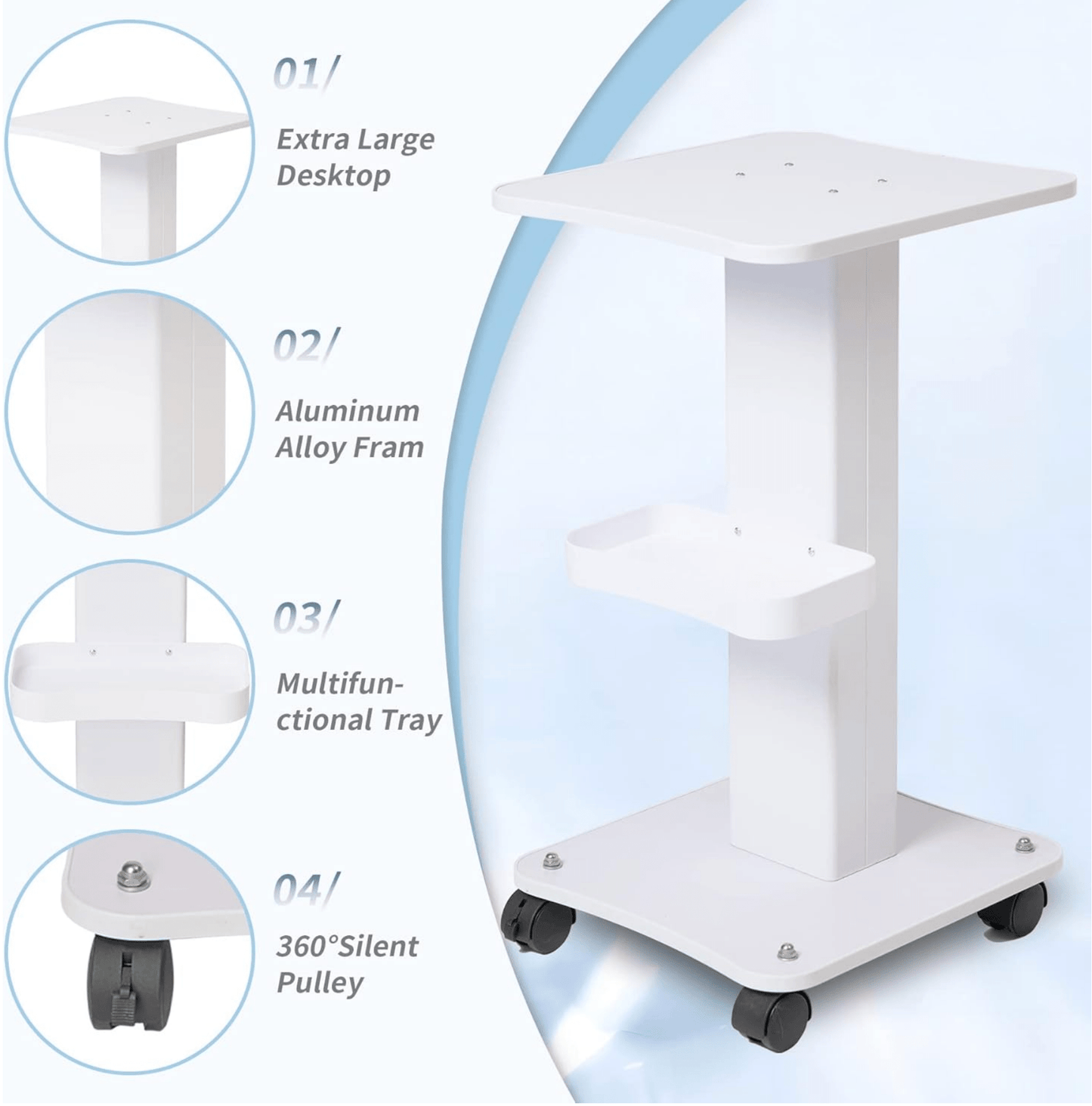 Beauty salon storage trolley