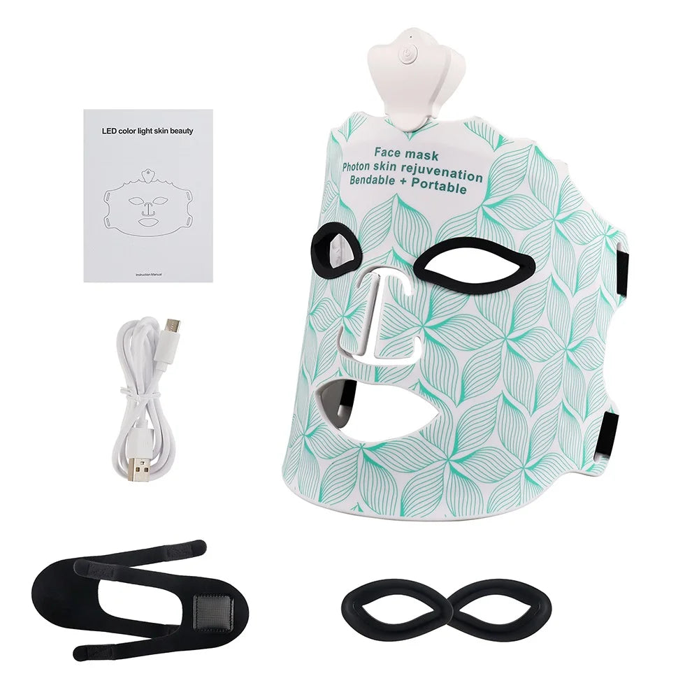 Red Light Therapy 7-Color LED Face Mask  - Bio Healing™